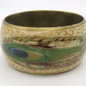 Elegant Peacock Feather‎ Bangle